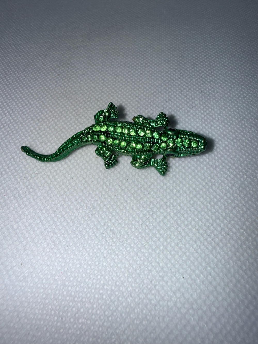 Green Lizard Reptile Brooch